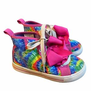 Nickelodeon JoJo High-tops Sneakers Tennishoes Tie Dye Sz 12 Girls